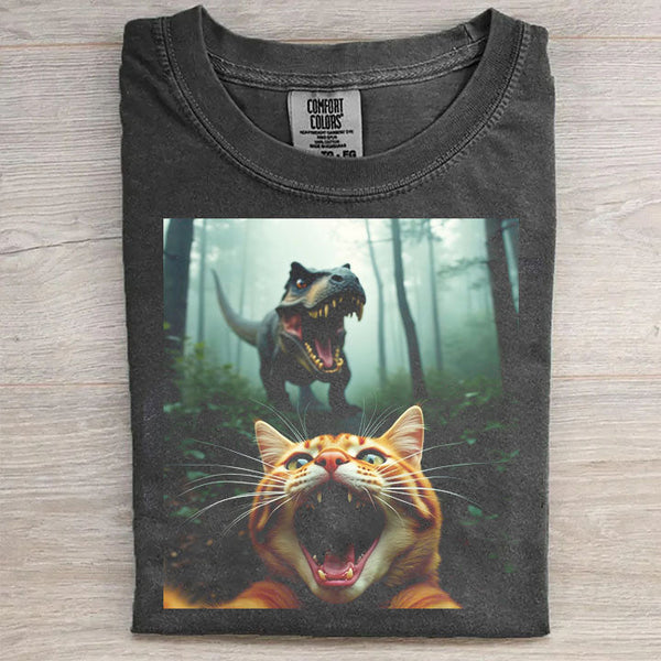 Cat Adventure Graphic T-Shirt