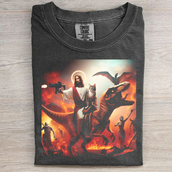 Funny Jesus Save Cat T-shirt