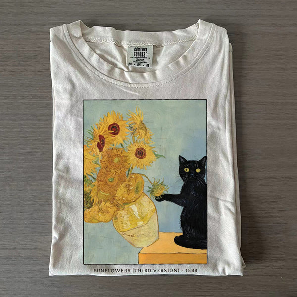 Van Gogh Cat T-shirt
