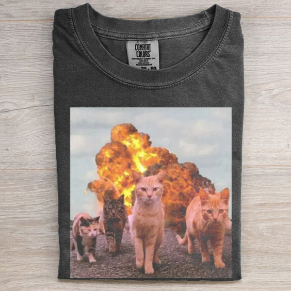 Funny Cat Meme Graphic T-Shirt