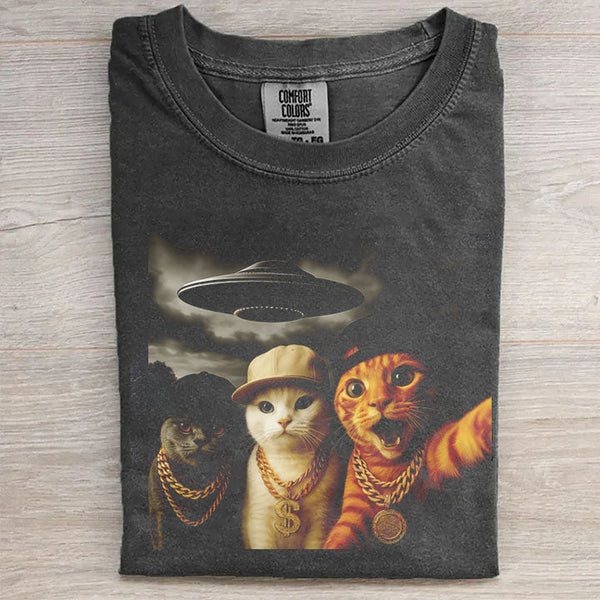 Cat Selfie Funny T-Shirt