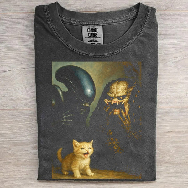 Alien Predator Kitten T-Shirt